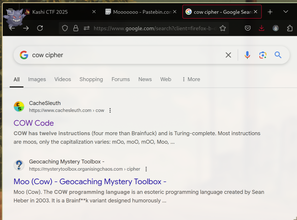 the search